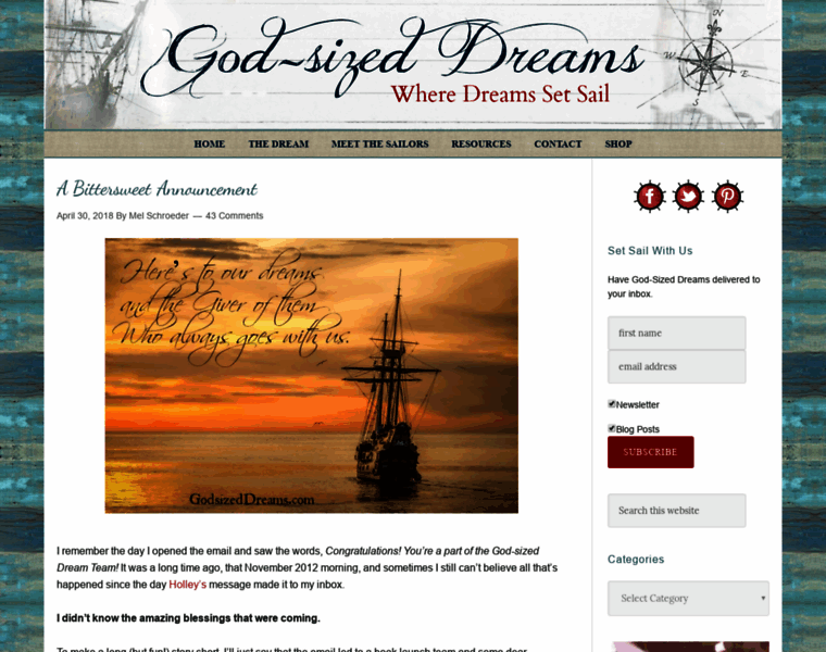Godsizeddreams.com thumbnail