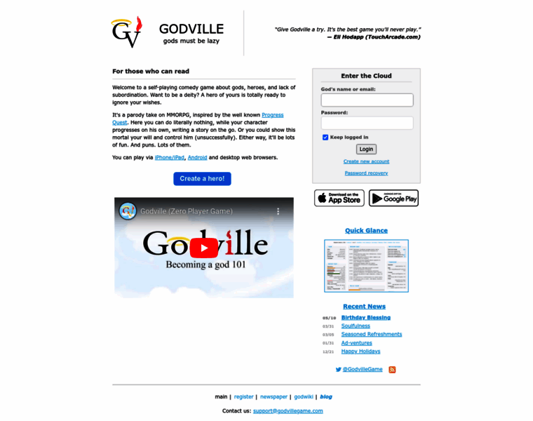 Godvillegame.com thumbnail