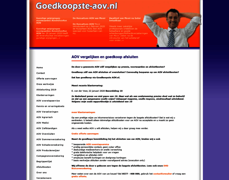 Goedkoopste-aov.nl thumbnail