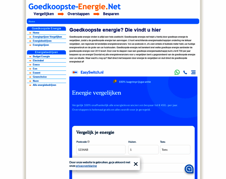 Goedkoopste-energie.net thumbnail