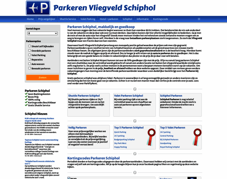 Goedkoperparkerenschiphol.nl thumbnail