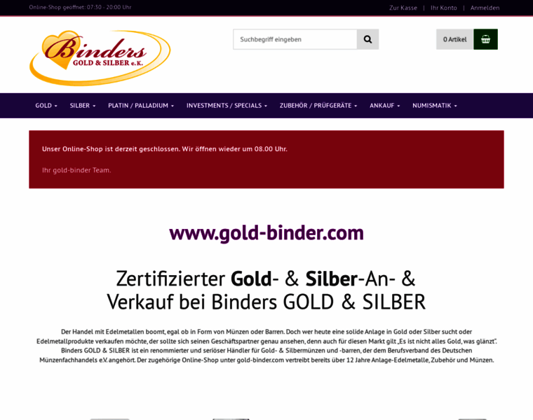 Gold-binder.com thumbnail