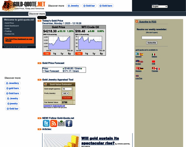 Gold-quote.net thumbnail