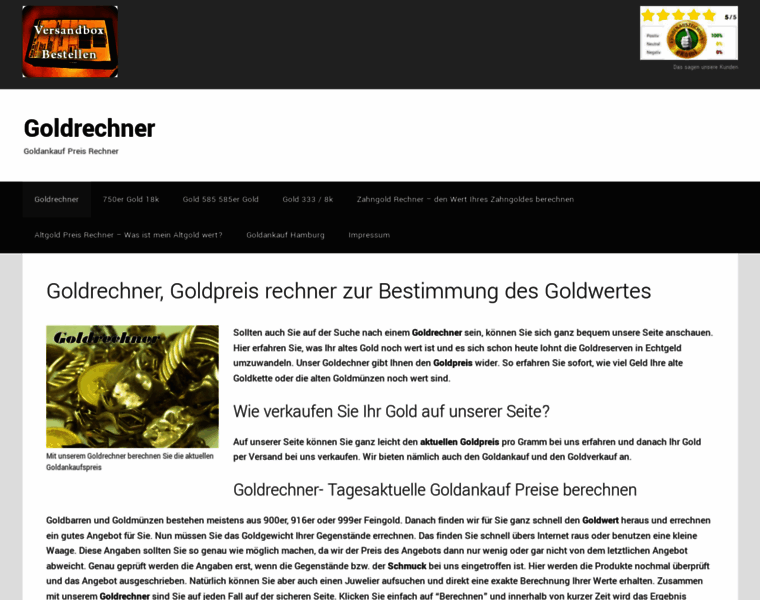 Gold-rechner.org thumbnail