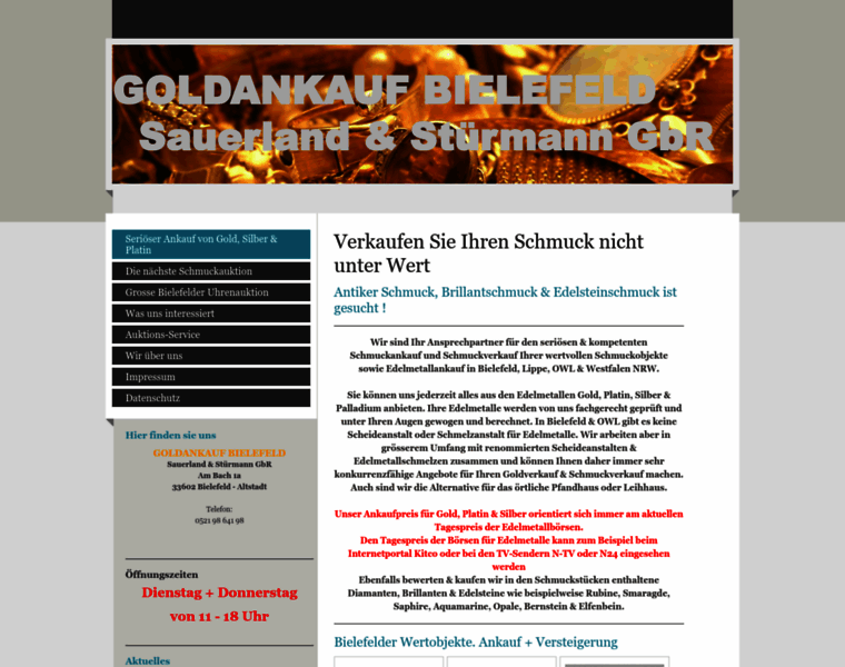 Goldankauf-bielefeld.info thumbnail