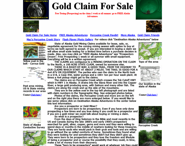 Goldclaimforsale.com thumbnail