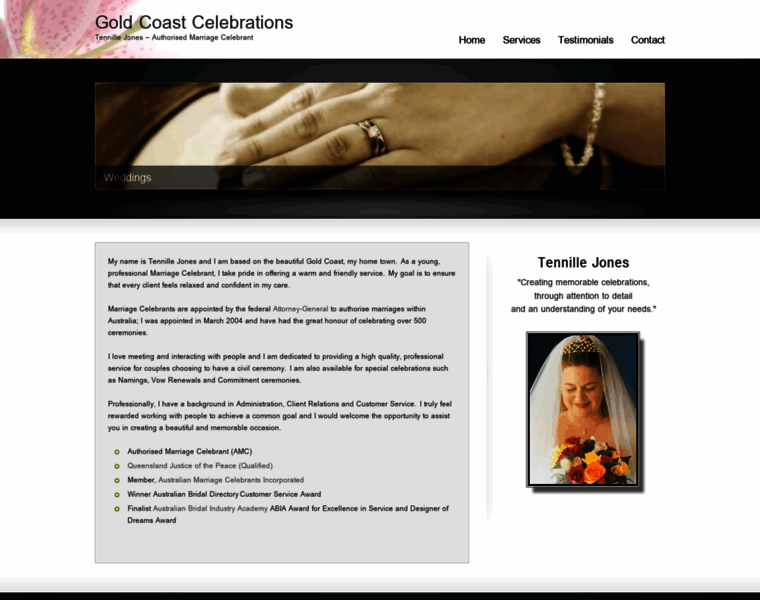Goldcoastcelebrations.com.au thumbnail