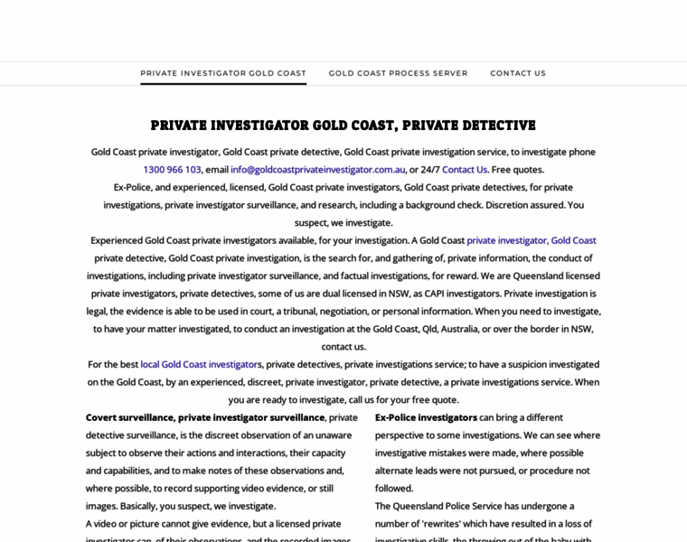 Goldcoastprivateinvestigator.com.au thumbnail