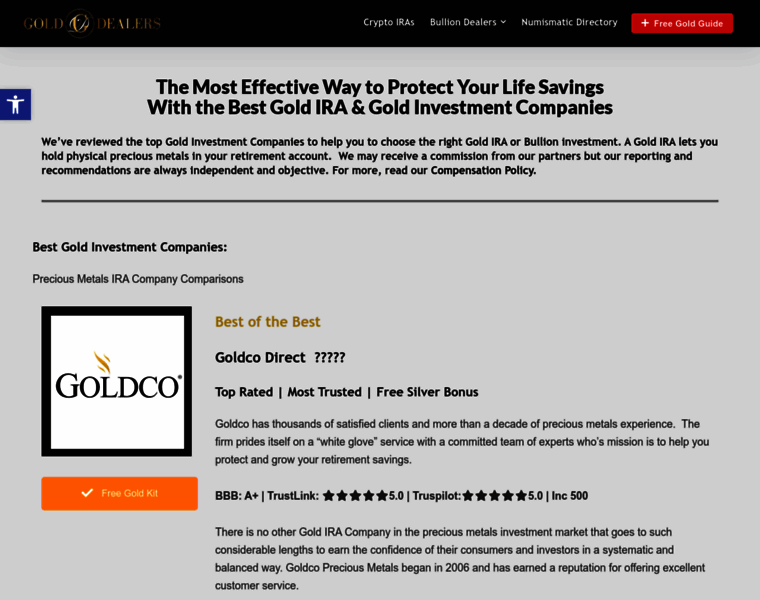 Golddealers.directory thumbnail
