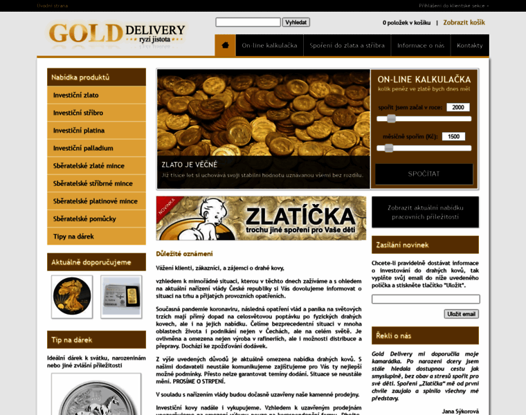 Golddelivery.cz thumbnail