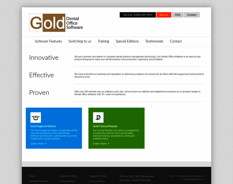 Golddentalsoftware.com thumbnail