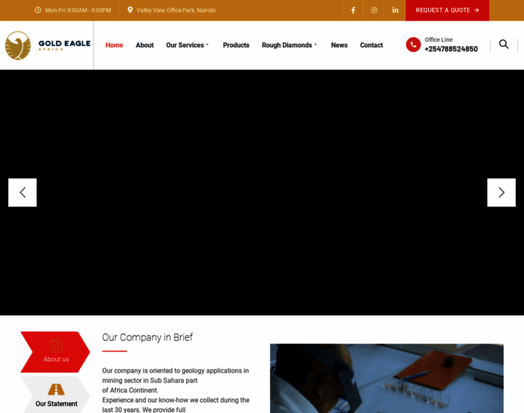 Goldeagleafrica.com thumbnail