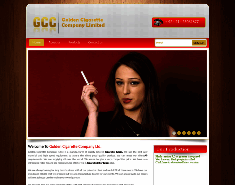Goldencigarettecompany.com thumbnail