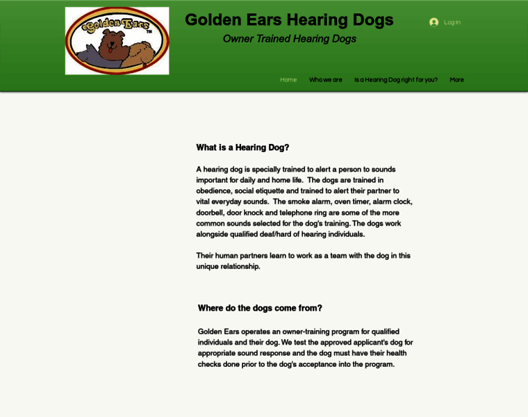 Goldenearsdogs.org thumbnail