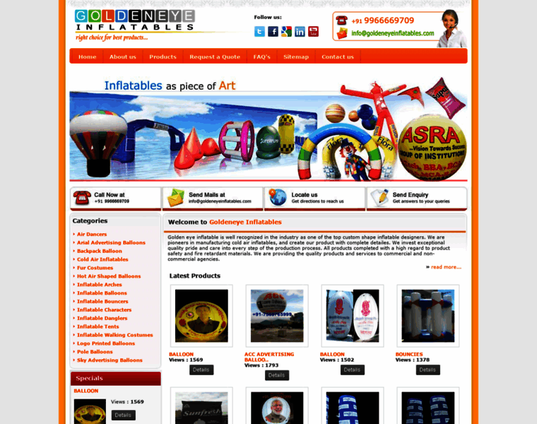 Goldeneyeinflatables.com thumbnail