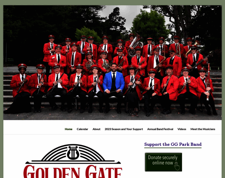 Goldengateparkband.org thumbnail