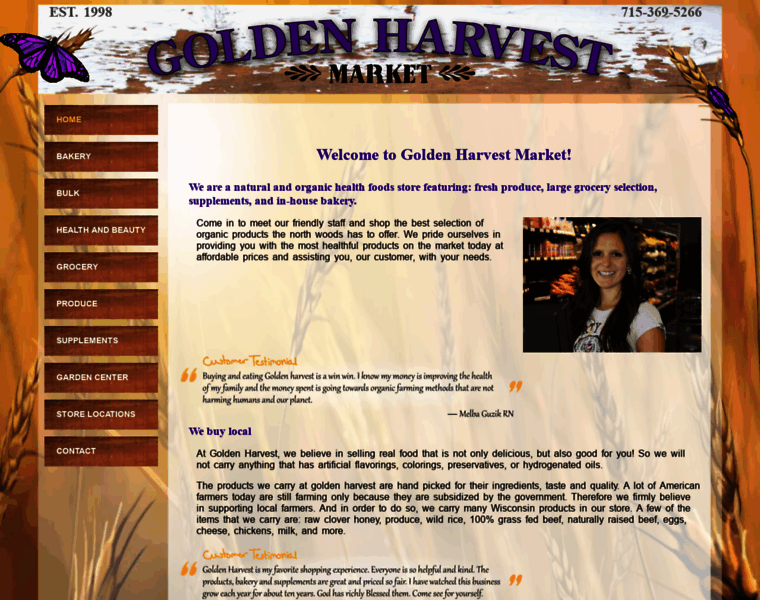 Goldenharvestmarket.com thumbnail