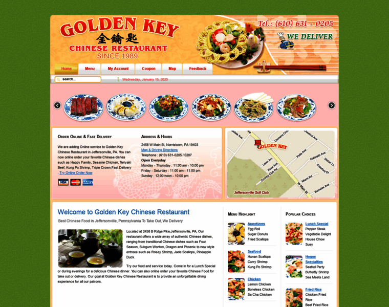 Goldenkeychinese.com thumbnail