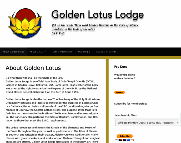 Goldenlotus-oto.org thumbnail