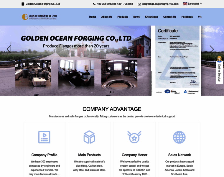 Goldenoceanflanges.com thumbnail