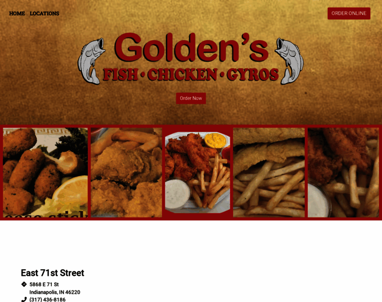 Goldensfishandchicken.com thumbnail