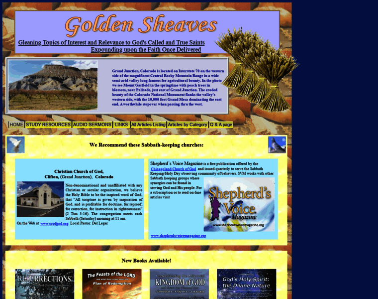 Goldensheaves.org thumbnail