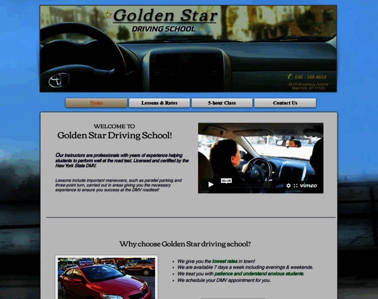 Goldenstardriving.com thumbnail