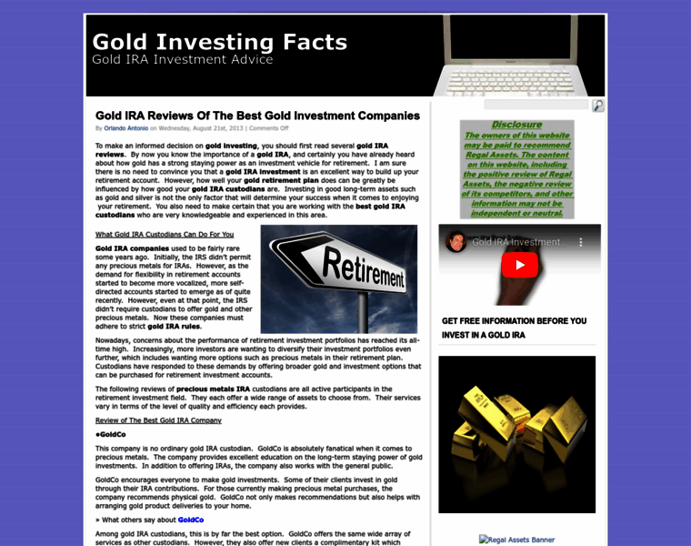 Goldinvestingfacts.com thumbnail