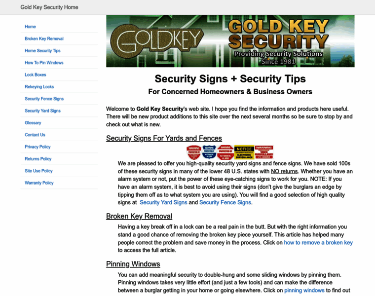 Goldkeysecurity.com thumbnail