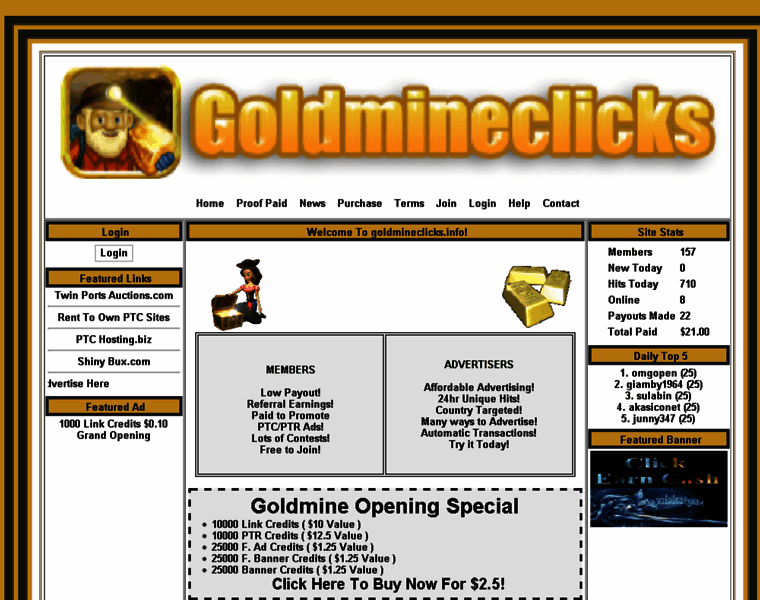 Goldmineclicks.info thumbnail