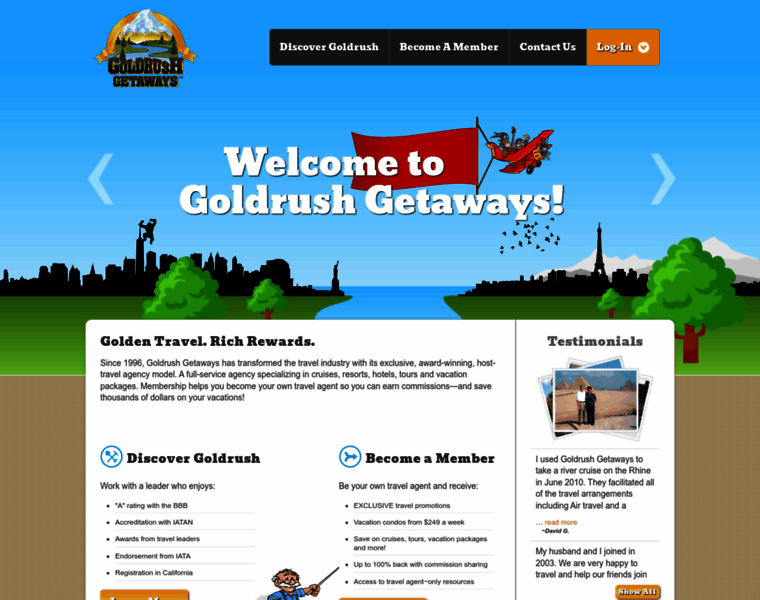 Goldrushgetaways.com thumbnail
