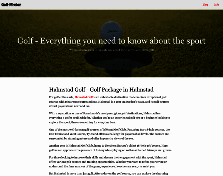 Golf-mission.com thumbnail
