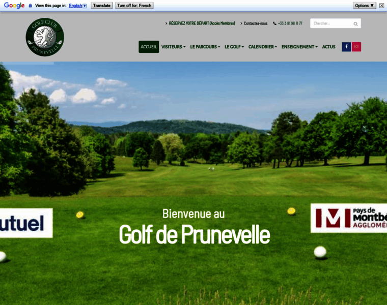 Golf-prunevelle.com thumbnail