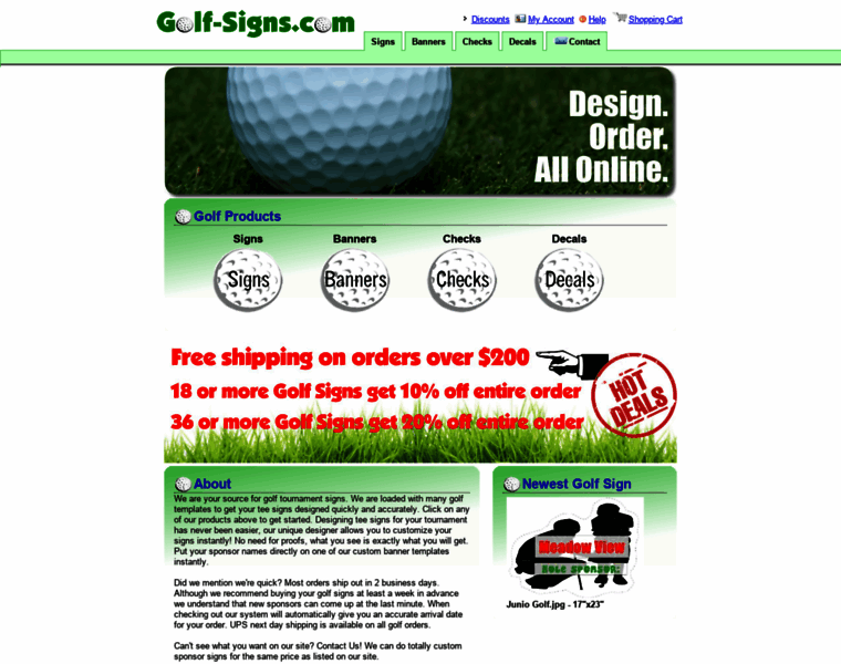 Golf-signs.com thumbnail