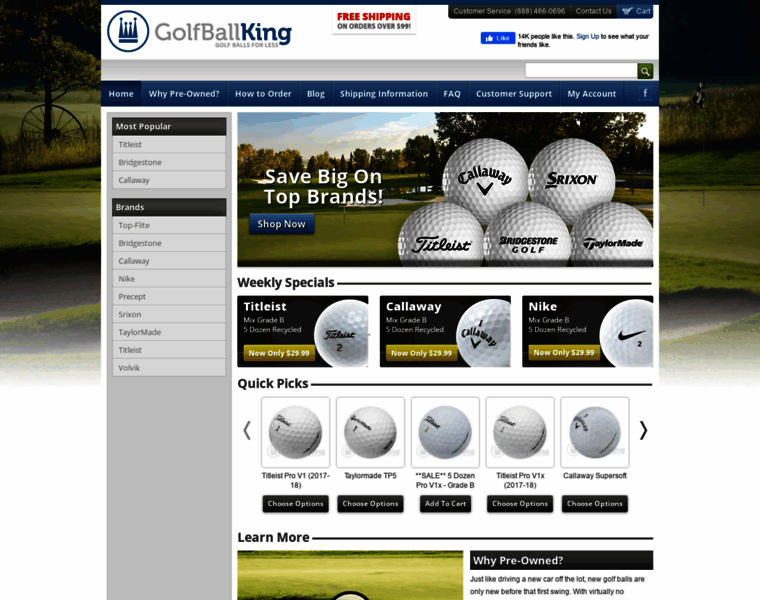 Golfballking.com thumbnail