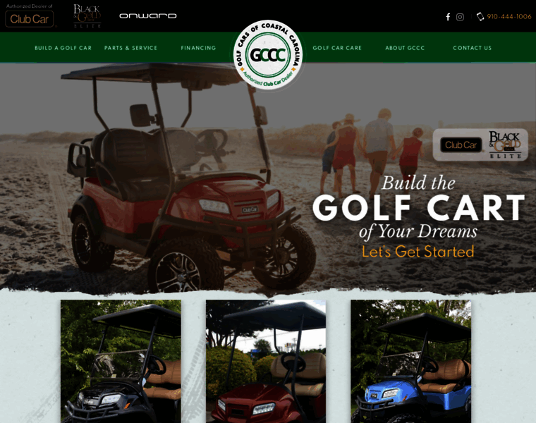 Golfcarsofcoastalcarolina.com thumbnail