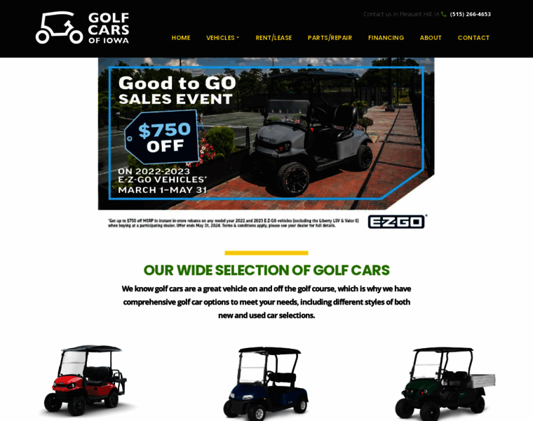 Golfcarsofiowa.com thumbnail