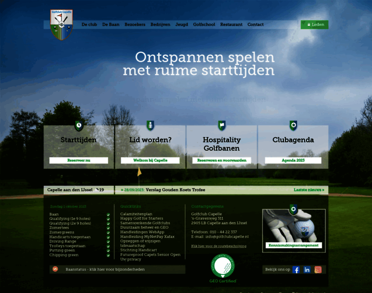 Golfclubcapelle.nl thumbnail