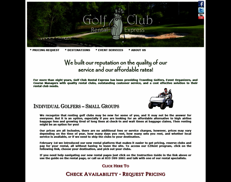Golfclubrentalexpress.com thumbnail