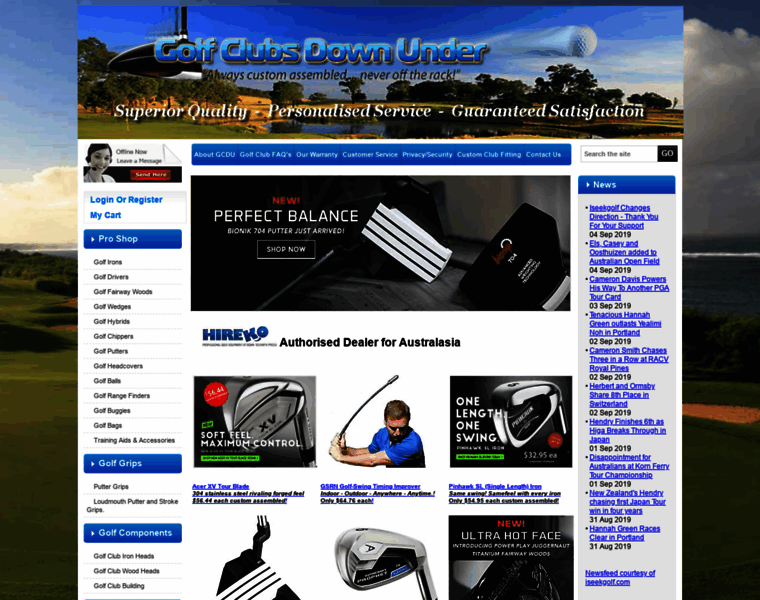 Golfclubsdownunder.com.au thumbnail