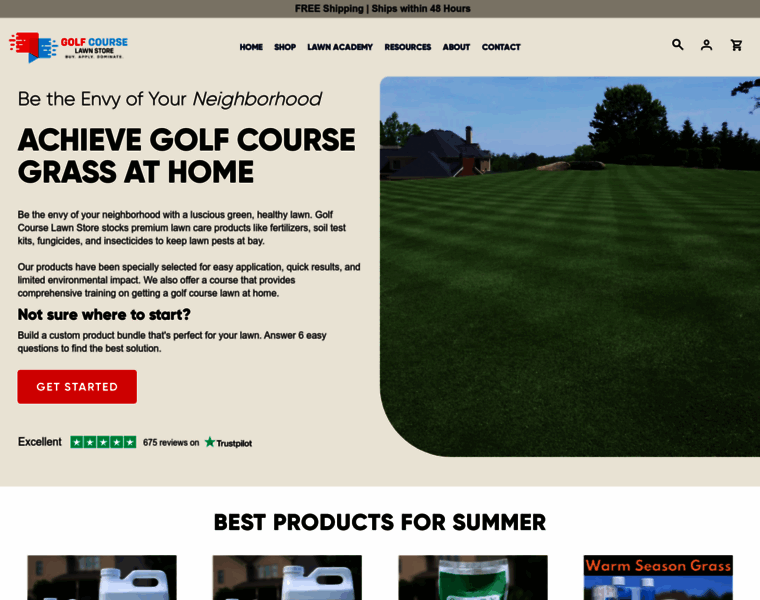 Golfcourselawn.store thumbnail