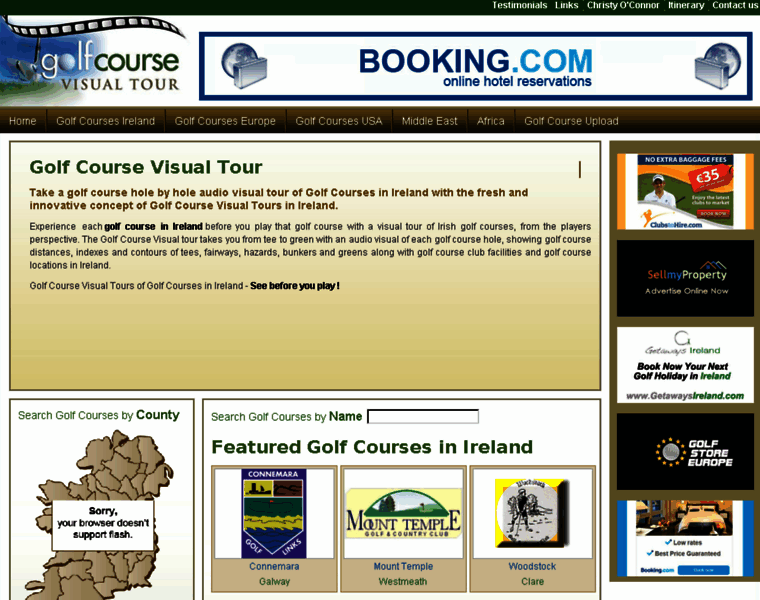 Golfcoursevisualtour.com thumbnail