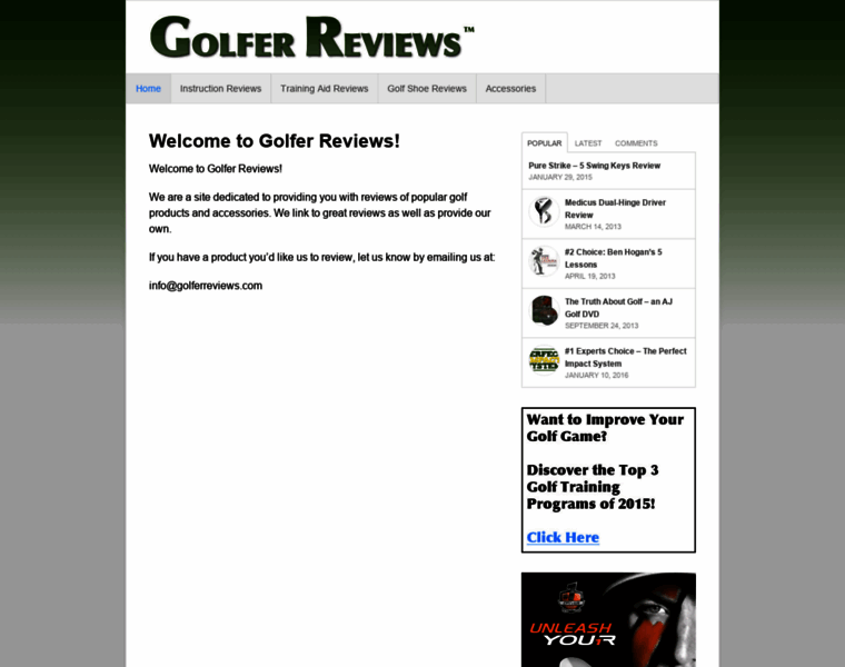 Golferreviews.org thumbnail