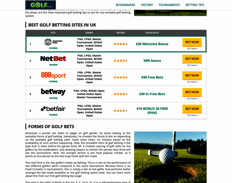 Golfexperttips.com thumbnail