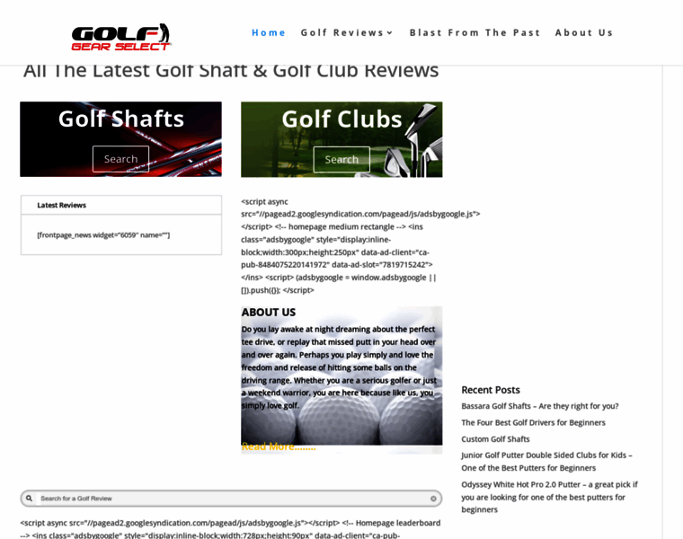 Golfgearselect.com thumbnail