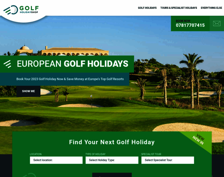 Golfholidayshop.com thumbnail