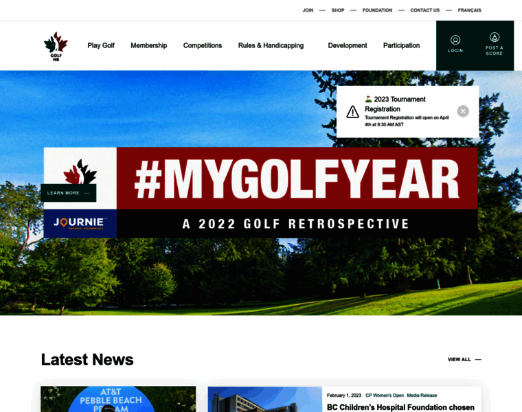 Golfnb.ca thumbnail
