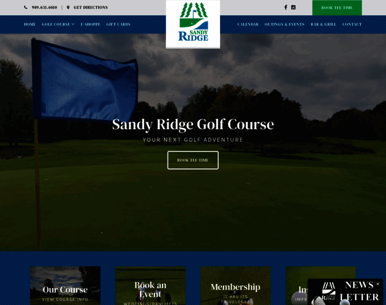 Golfsandyridge.com thumbnail