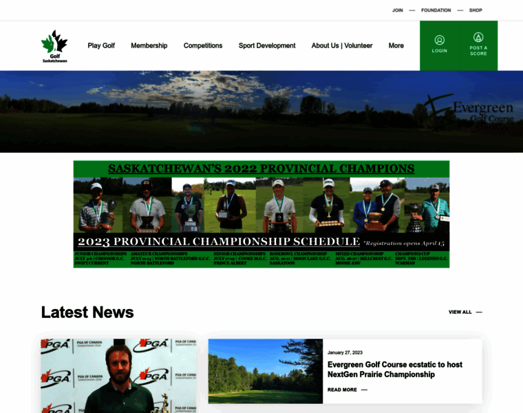 Golfsaskatchewan.org thumbnail