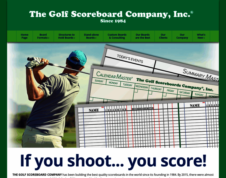Golfscoreboard.com thumbnail